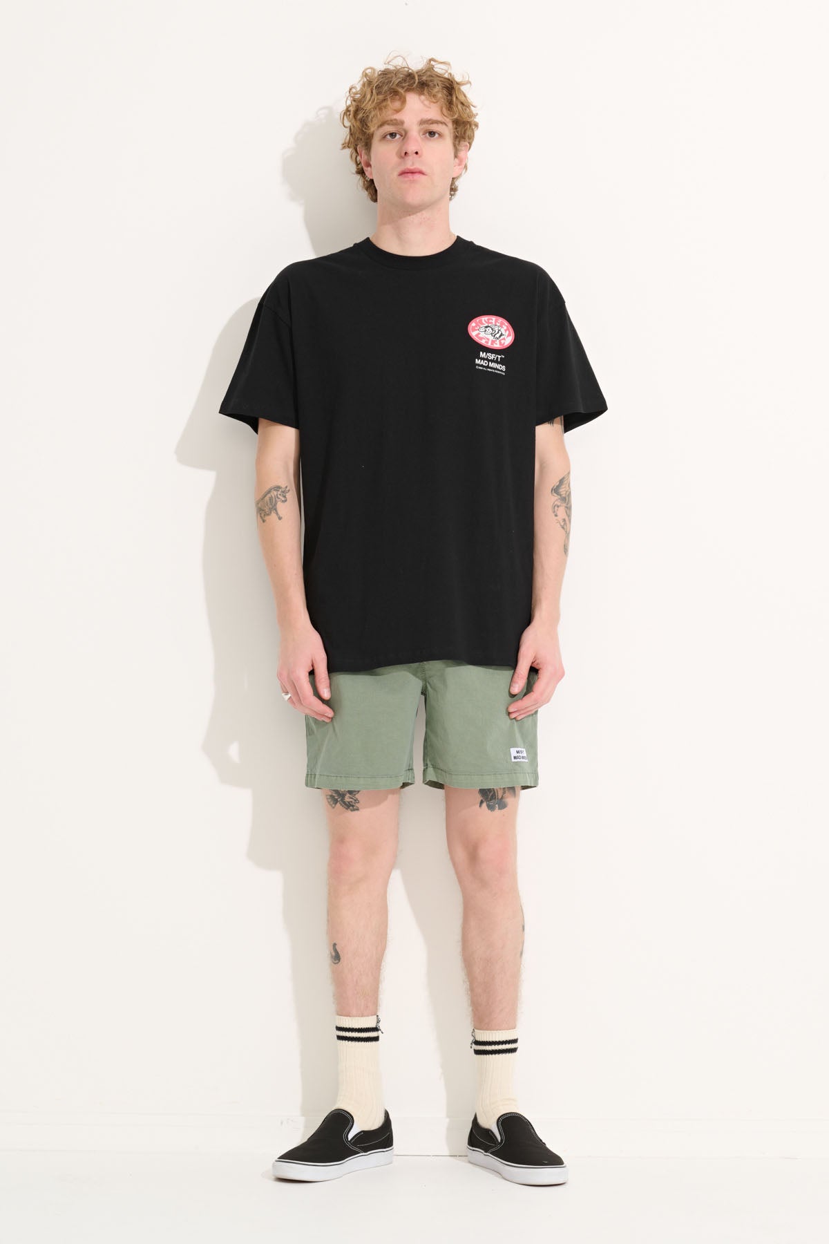 Misfit Shapes - Life Of Bees 50-50 Ss Tee - Washed Black