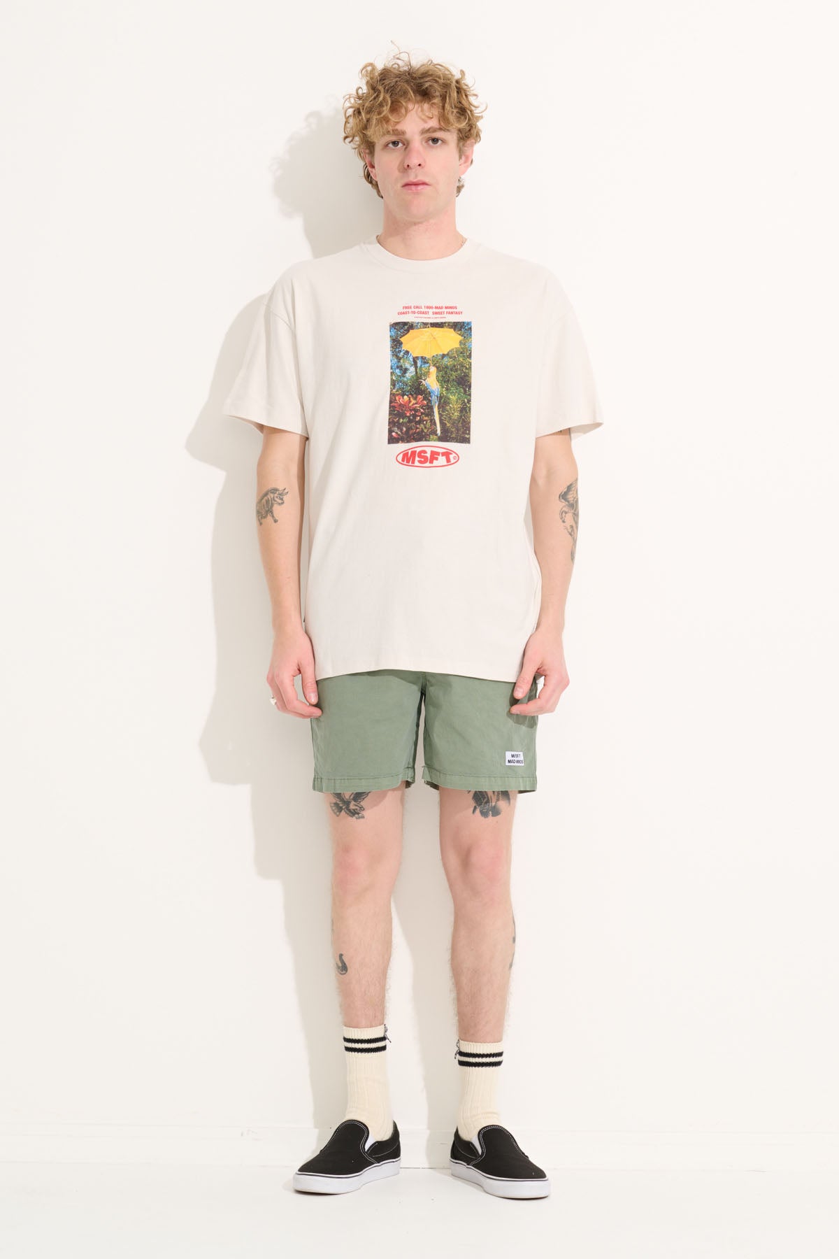 Misfit Shapes - Tall Springs 50-50 SS Tee - Thrift White