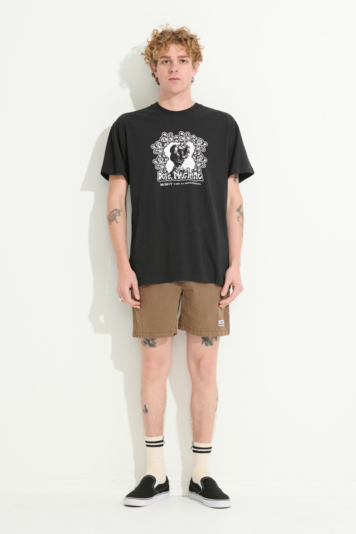 Misfit Shapes - Dope Machine 50-50 Ss Tee - Pigment Black