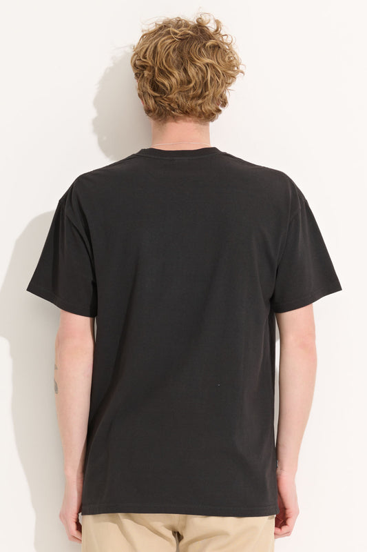 Misfit Shapes - Over Down 50-50 SS Tee - Pigment Black