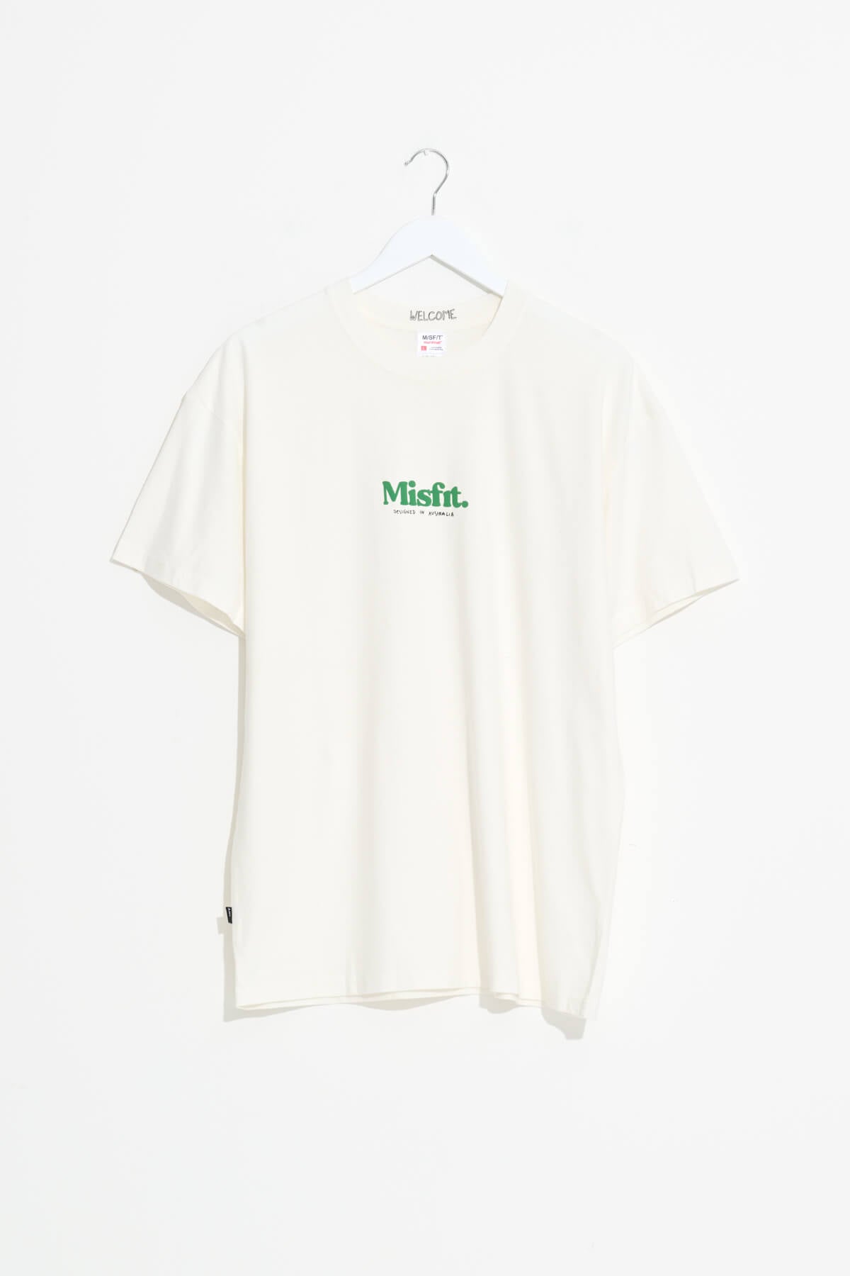 Misfit Shapes - Australian Bones Ss Tee - Pigment Thrift White