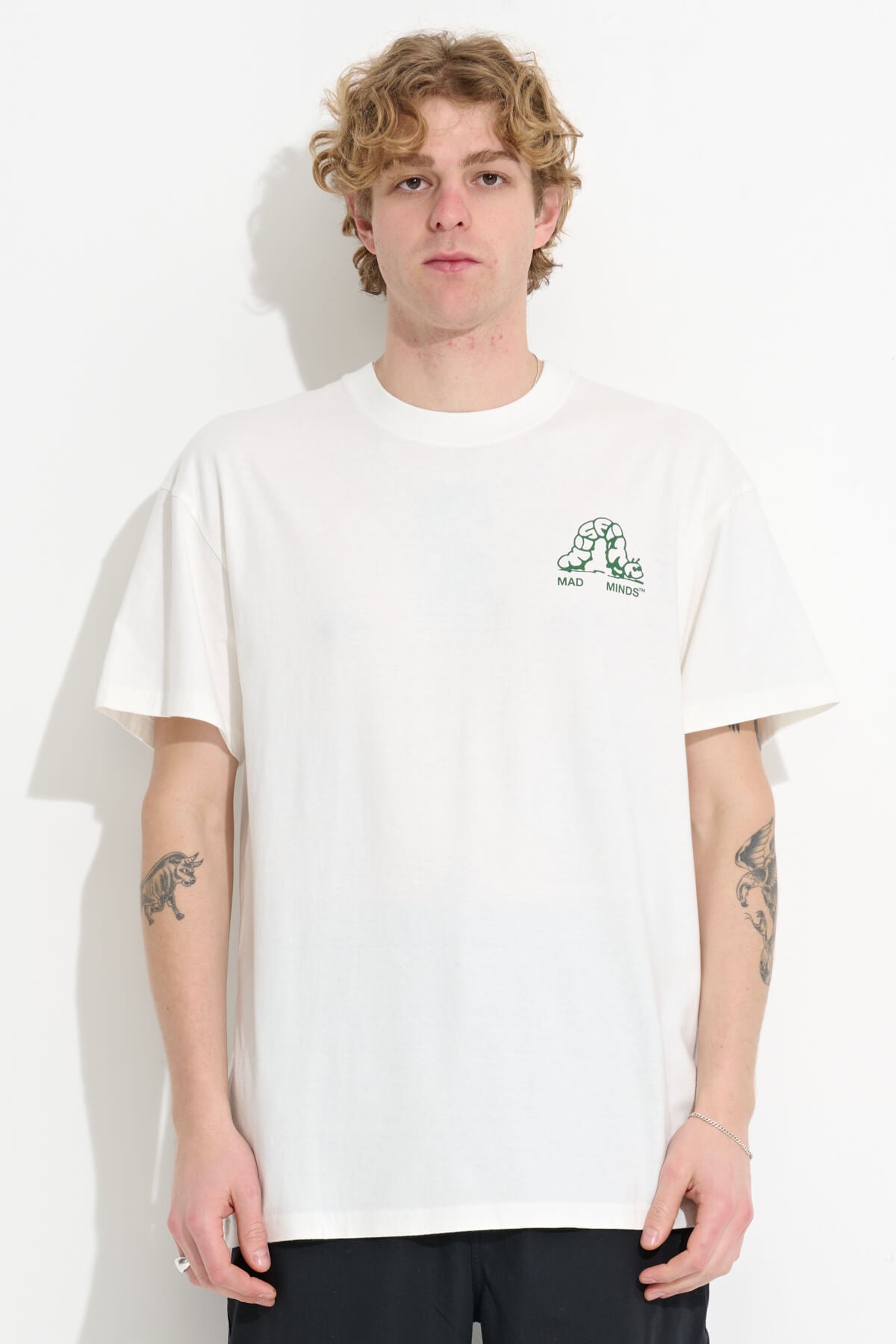 Misfit Shapes - Third Cycle Ss Tee - Pigment Thrift White