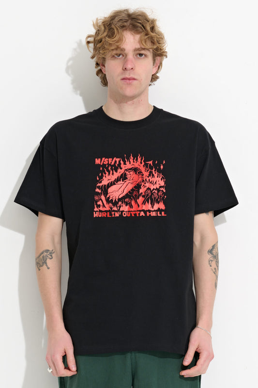 Misfit Shapes - Dodging Darkness SS Tee - Washed Black