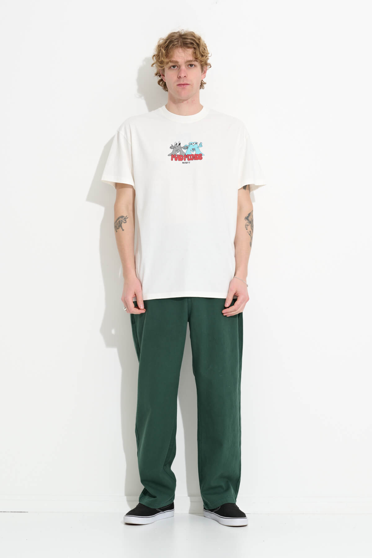 Misfit Shapes - Moodtanks Ss Tee - Pigment Thrift White