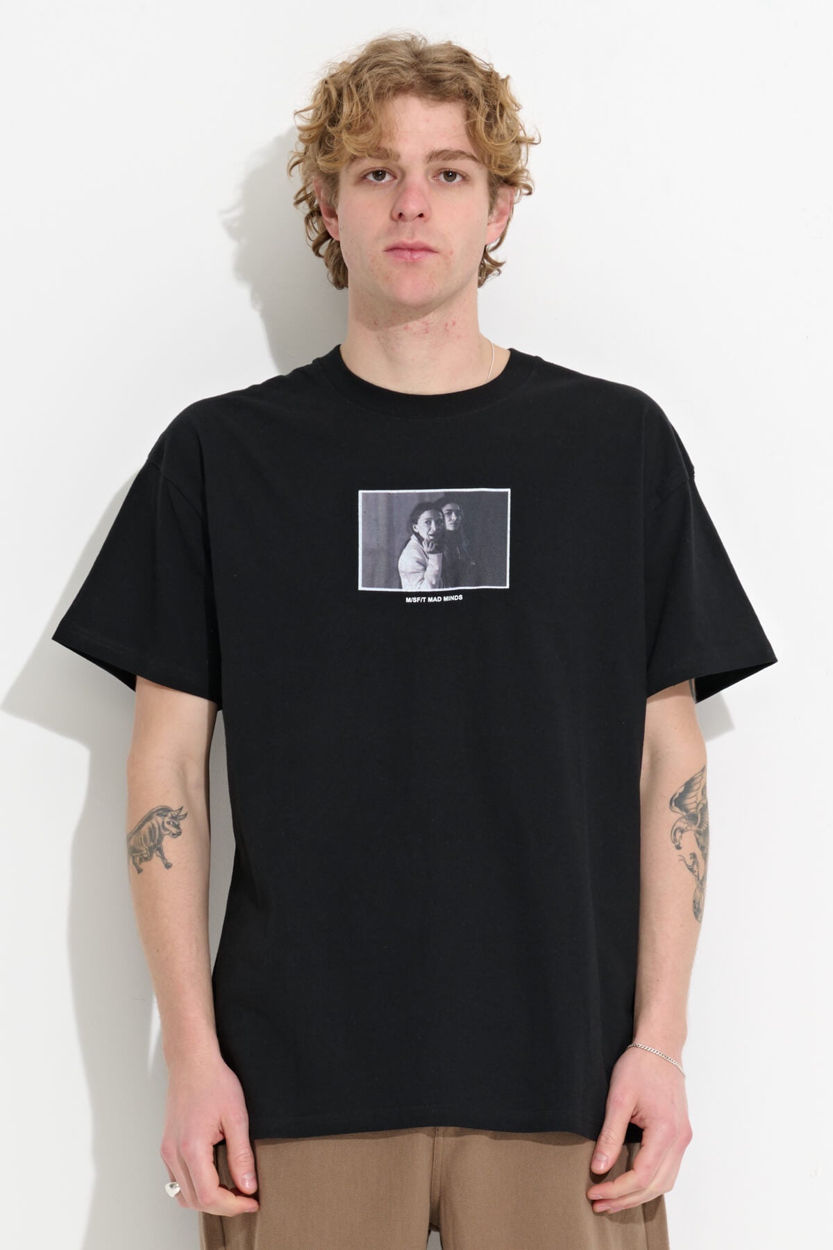 Misfit Shapes - Brat Ss Tee - Washed Black