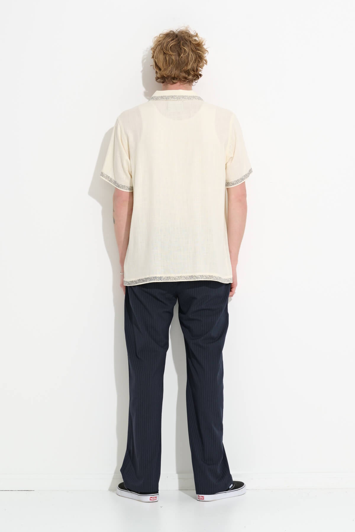 Misfit Shapes - Pandaan Linen SS Shirt - Natural