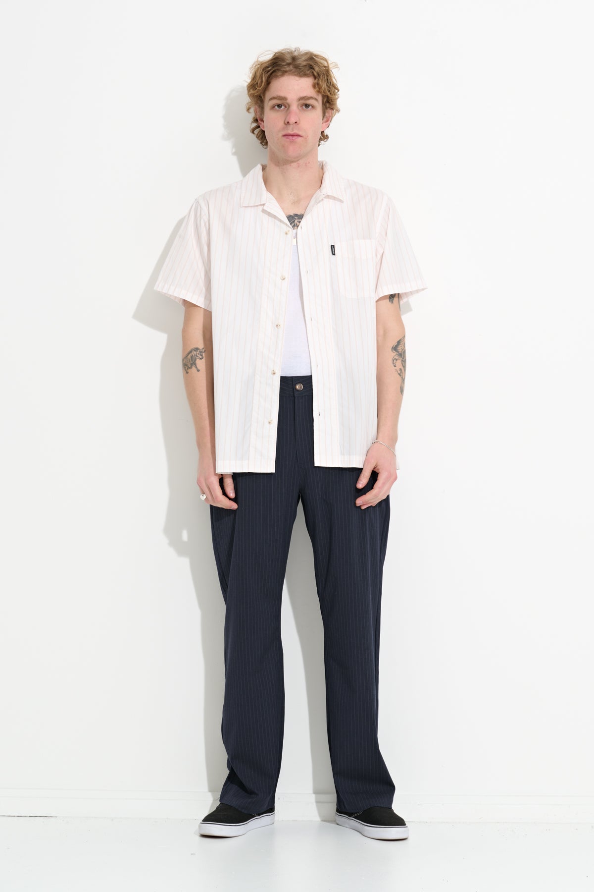 FRIEND FOR LIFE SS SHIRT - White Stripe