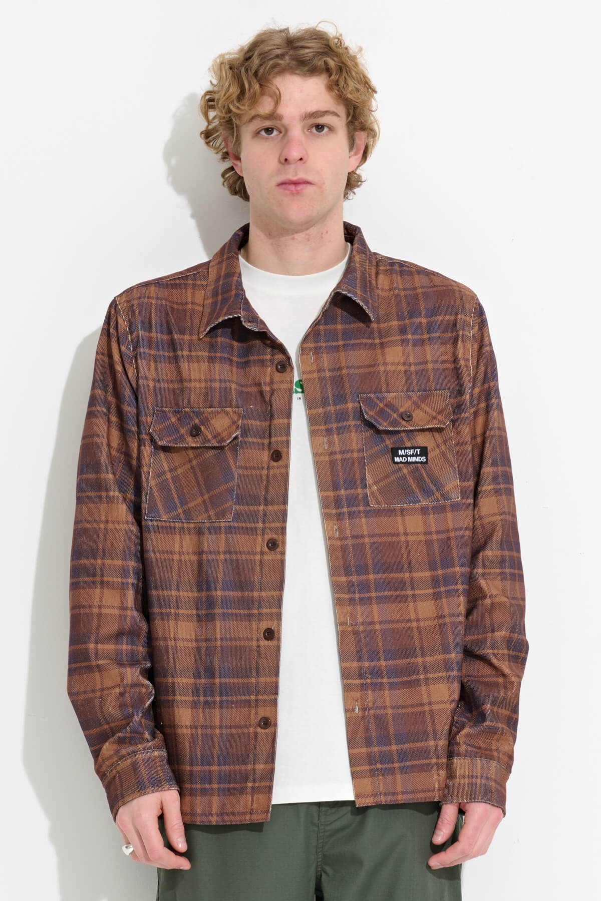 Misfit Shapes - Sheet Noise LS Shirt - Tan