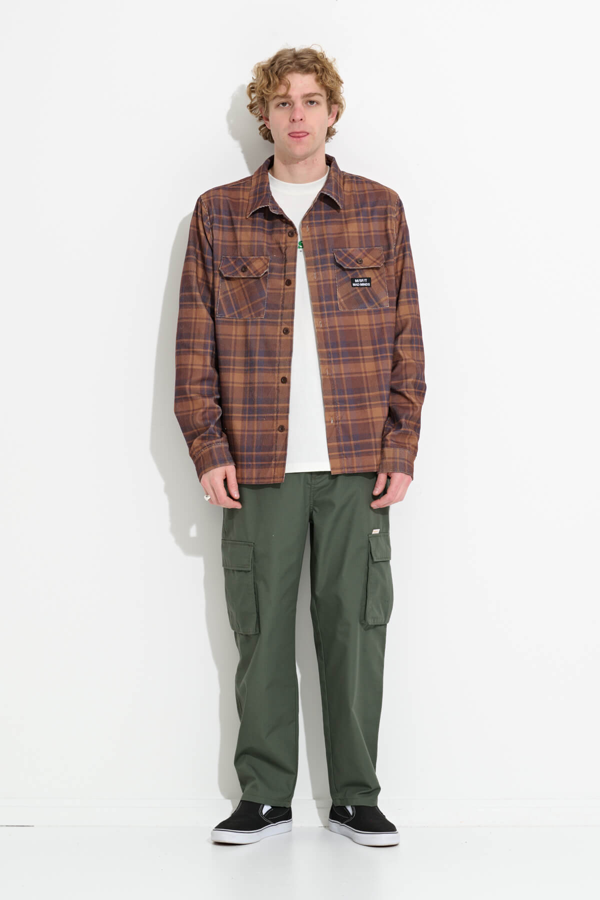 Misfit Shapes - Sheet Noise Ls Shirt - Tan