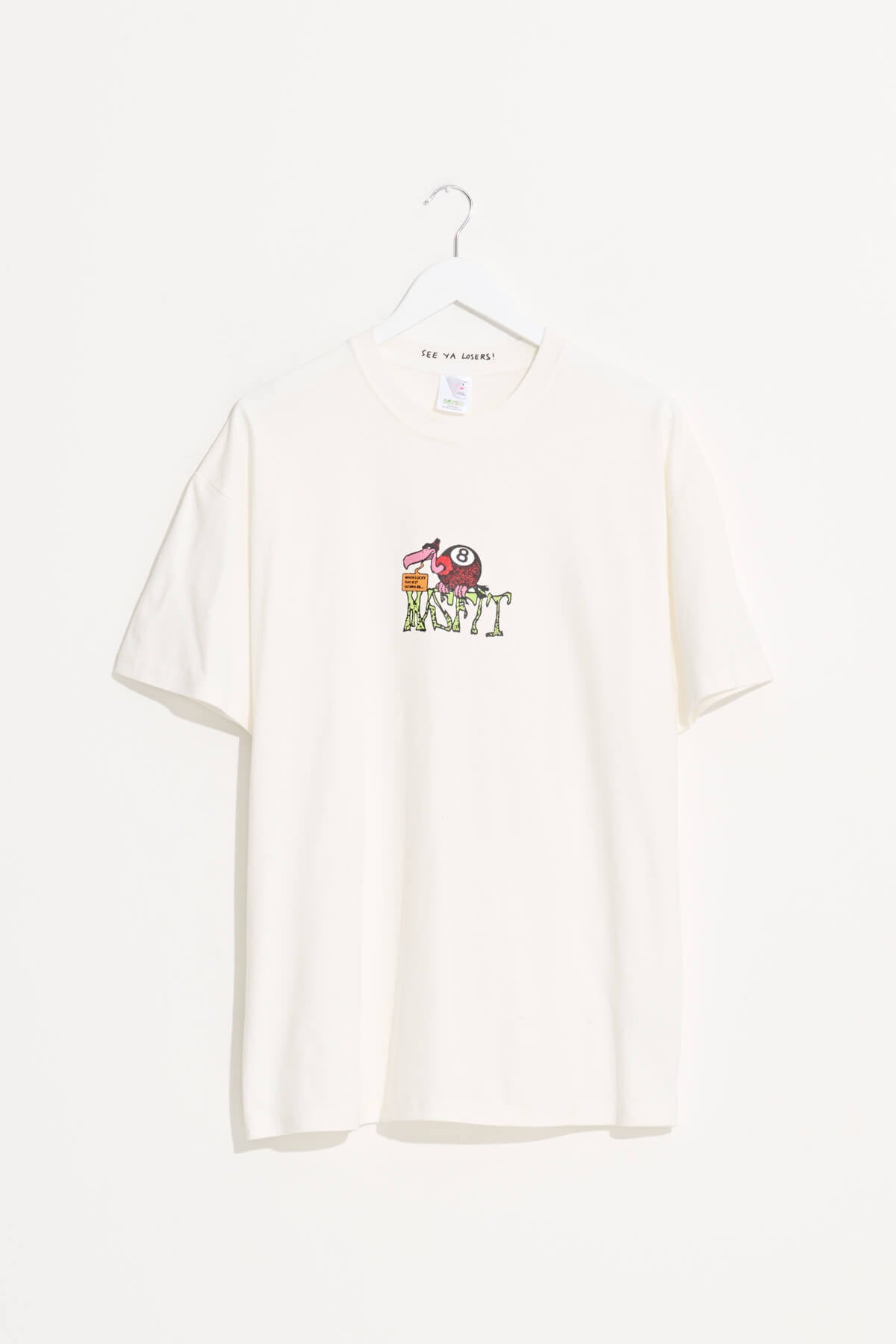 Misfit Shapes - SHEER LUCK SS TEE - Pigment Thrift White