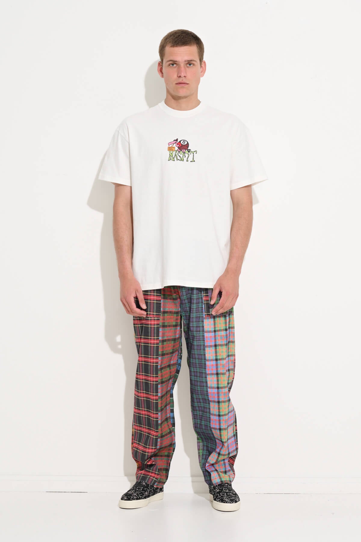 Misfit Shapes - SHEER LUCK SS TEE - Pigment Thrift White