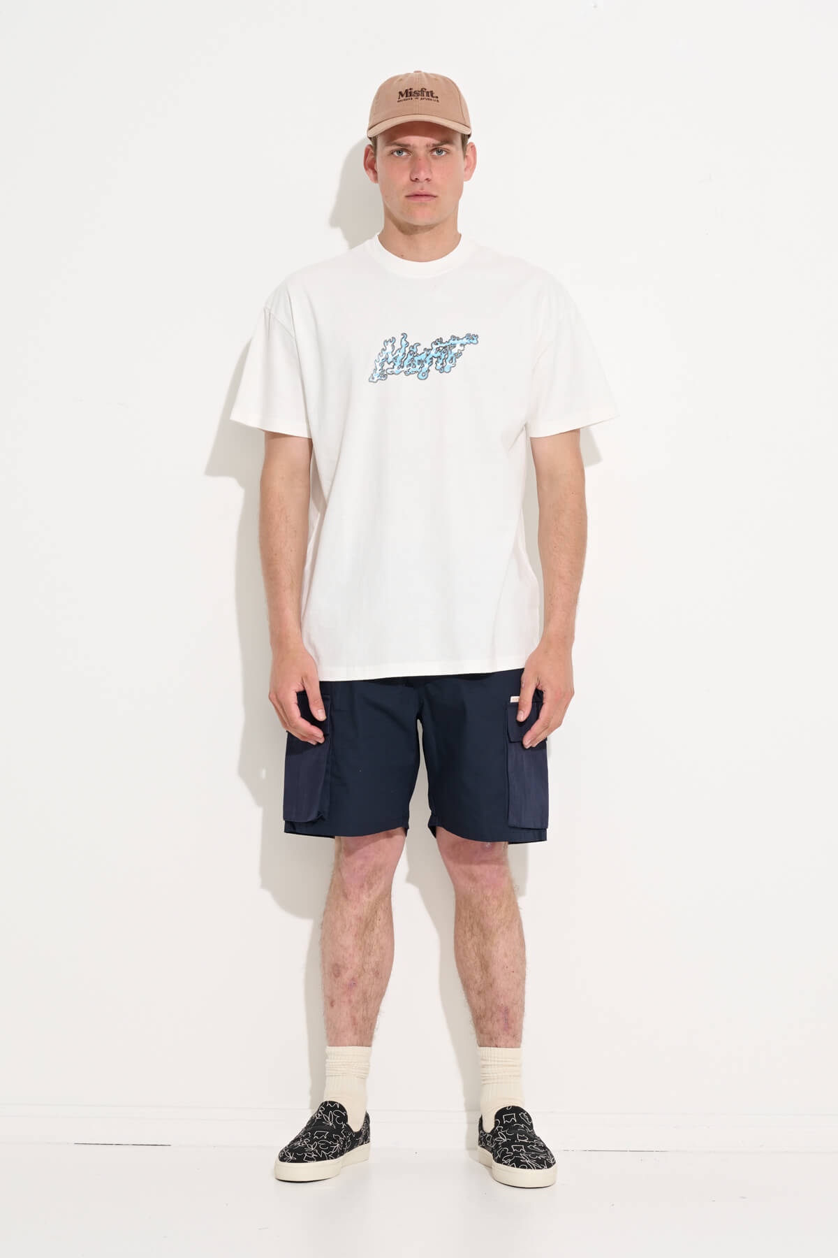 Misfit Shapes - SLEEPING CELLS SS TEE - Pigment Thrift White