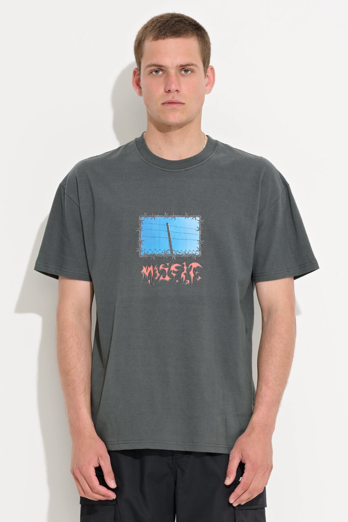 Misfit Shapes - PANORAMIC HEAVEN SS TEE - Pigment Petrol