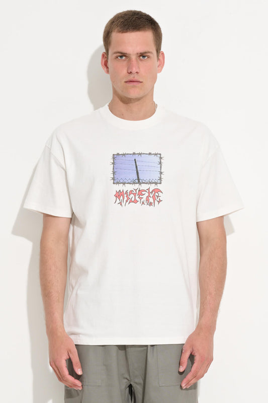 Misfit Shapes - PANORAMIC HEAVEN SS TEE - Pigment Thrift White