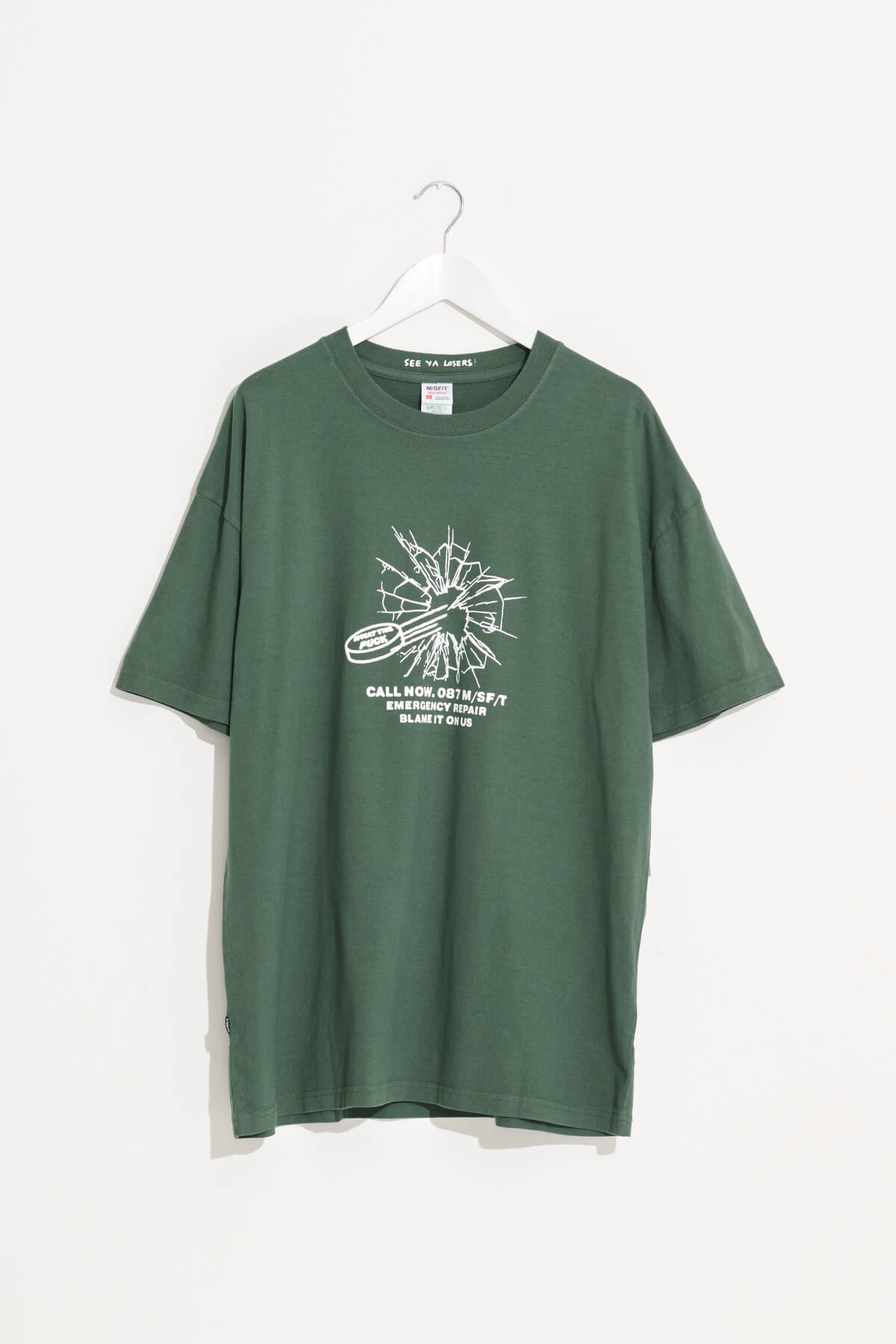 Misfit Shapes - BLAME US SS TEE - Pigment Green