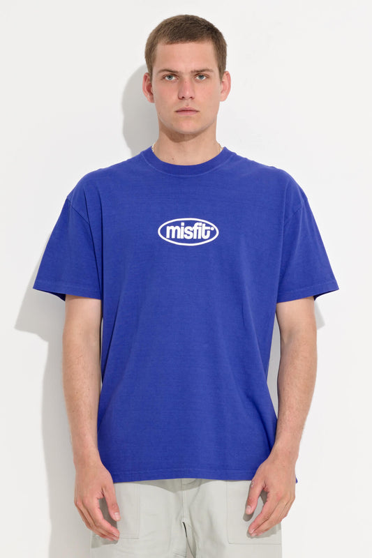 Misfit Shapes - NOISE AT FRANKS SS TEE - Pigment Royal Blue