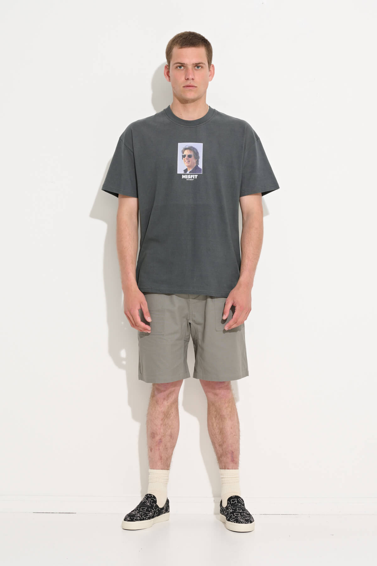 Misfit Shapes - TOM GUN SS TEE - Pigment Petrol