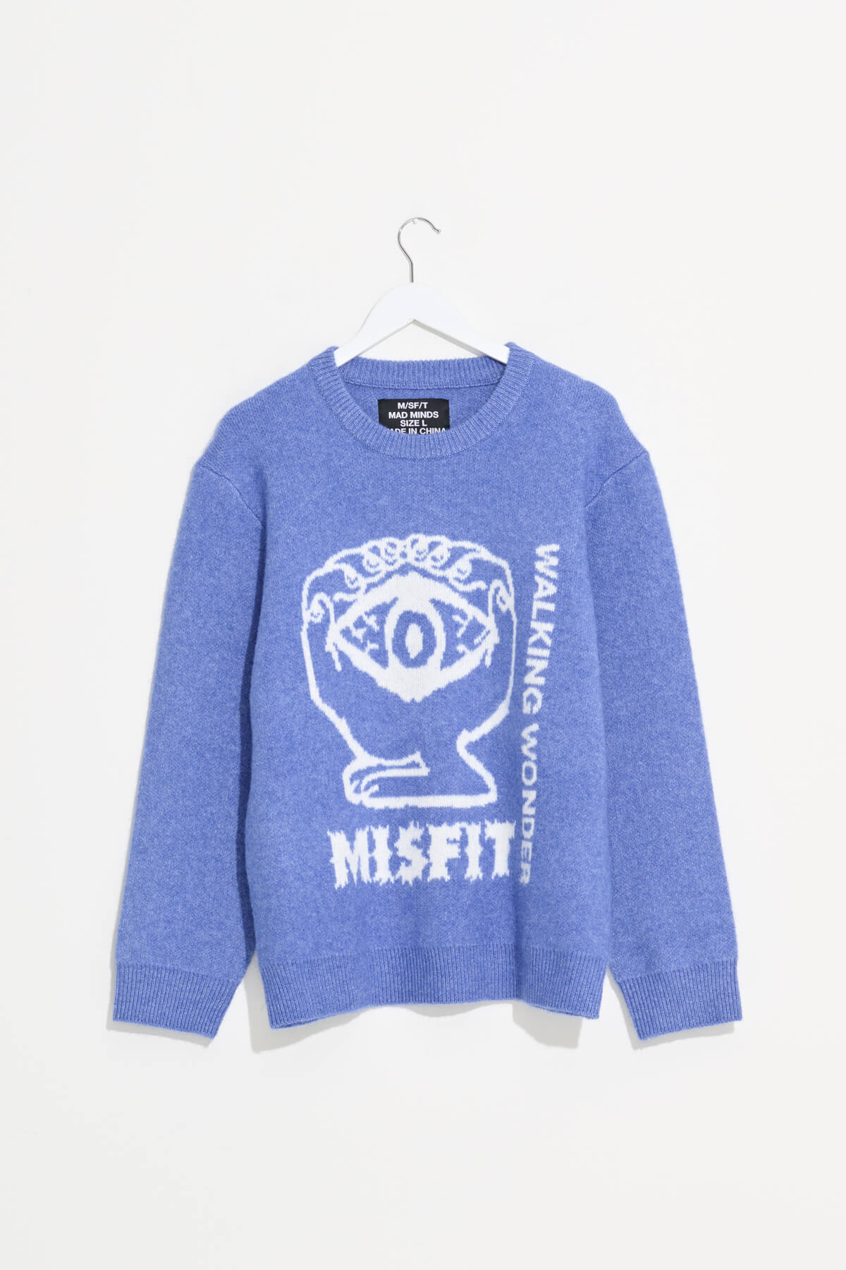 Misfit Shapes - WALKING WONDERS KNIT CREW - Blue