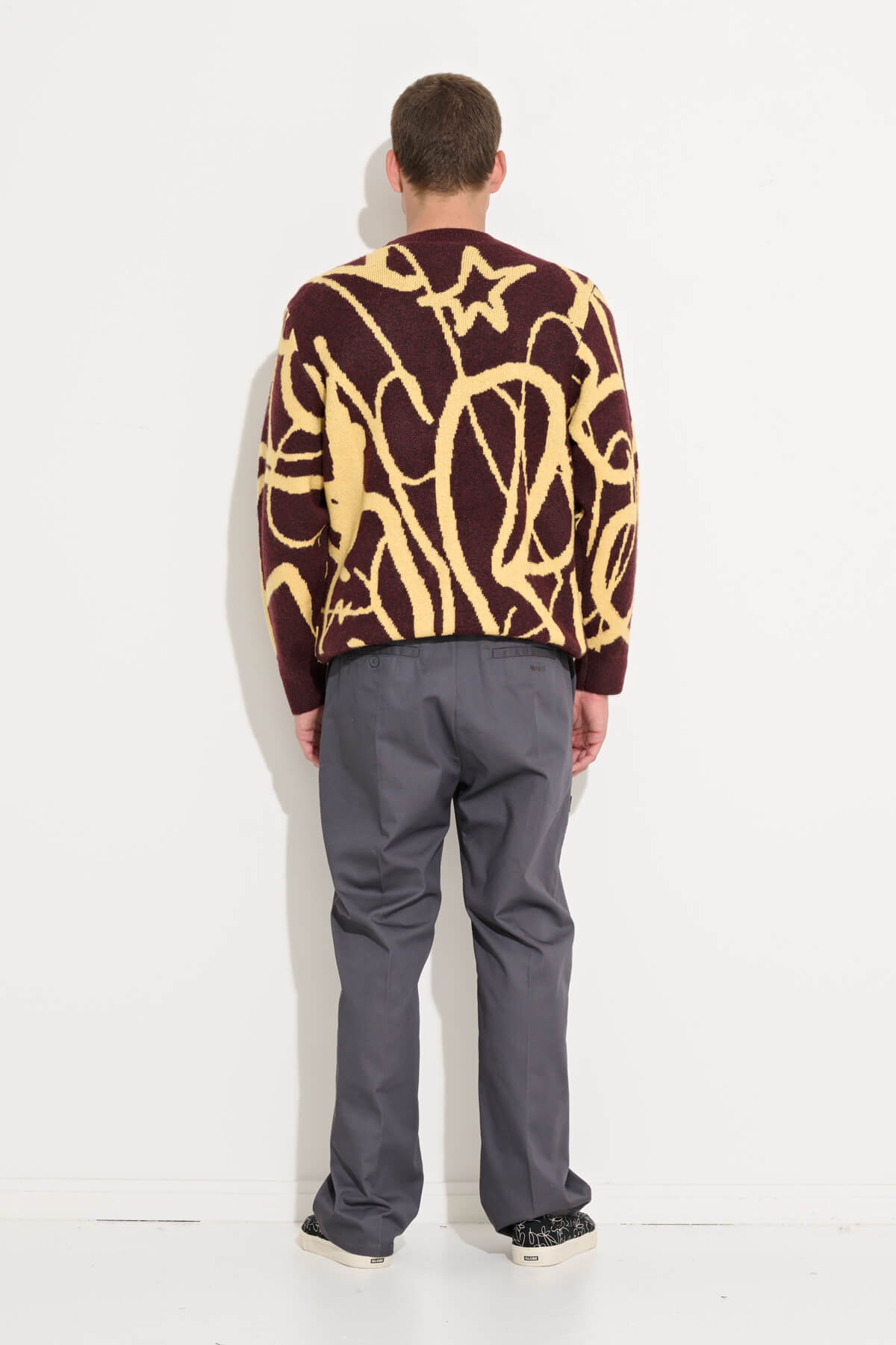 Misfit Shapes - FERVENT BULLION CARDIGAN - Burgundy