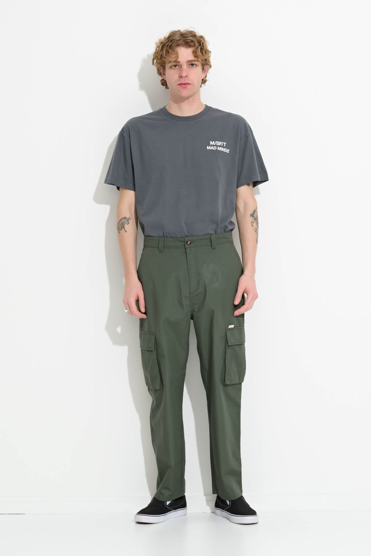 Misfit Shapes - Green Onions Cargo Pant - Army Ripstop