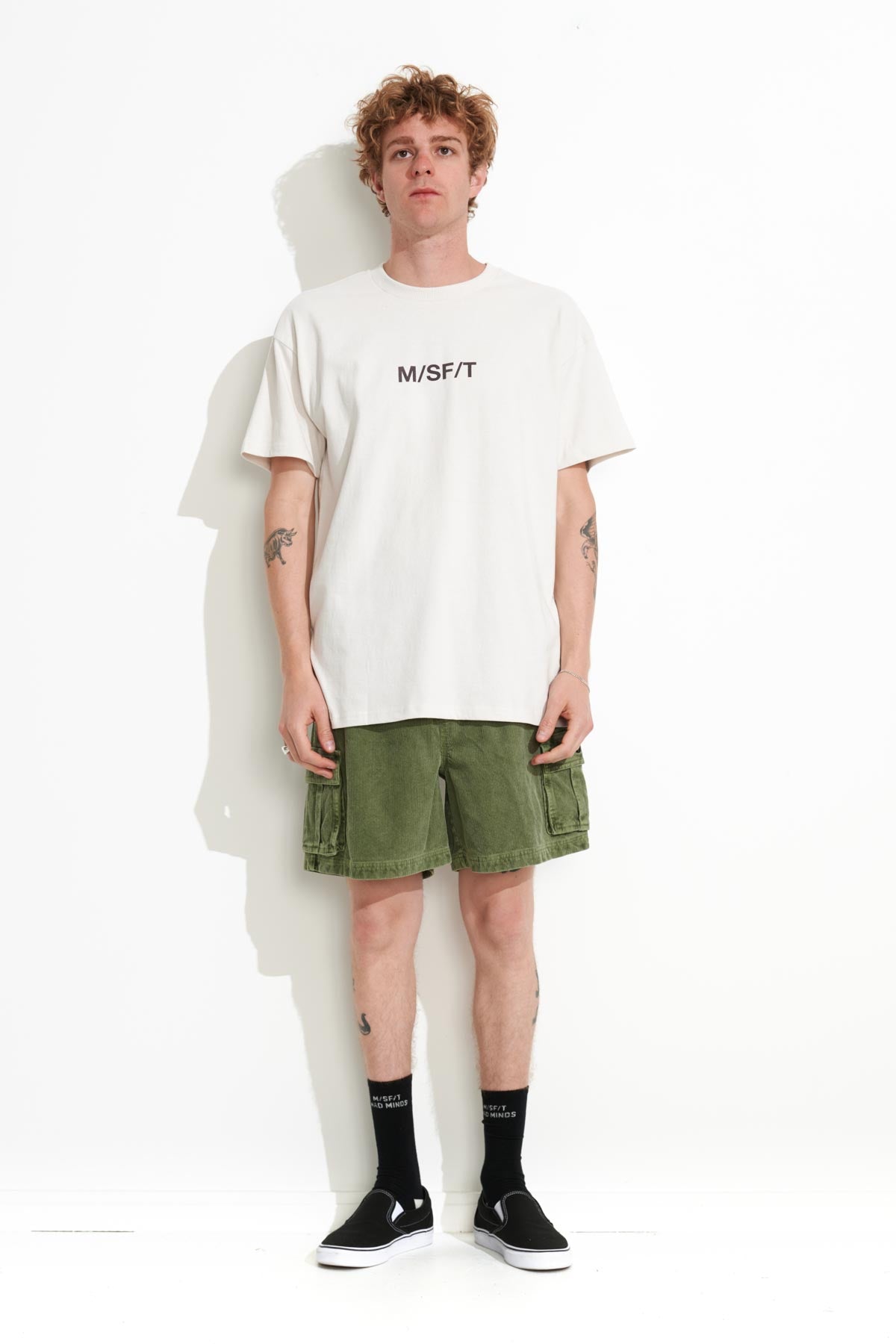 Misfit Shapes - Supercorporate 2.0 Ss Tee - Thrift White