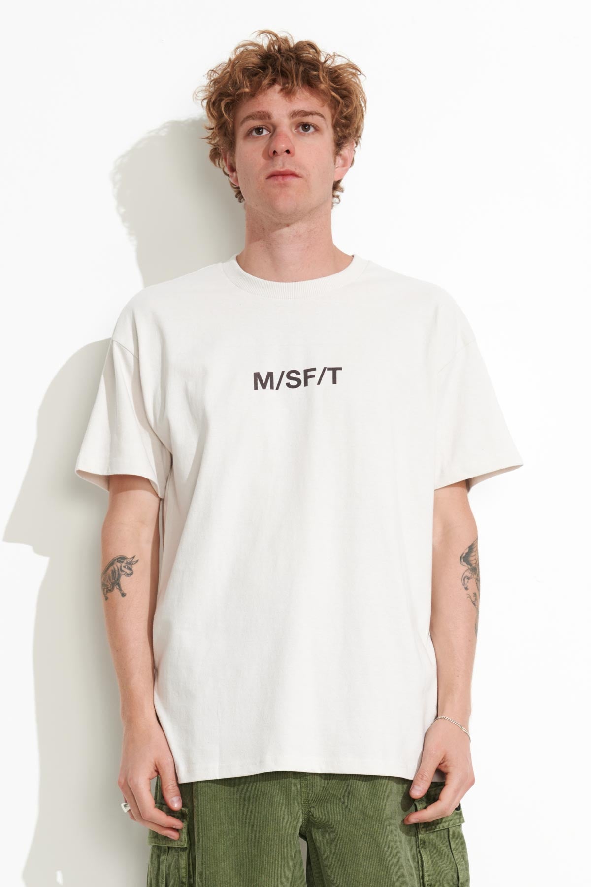 Misfit Shapes - Supercorporate 2.0 Ss Tee - Thrift White