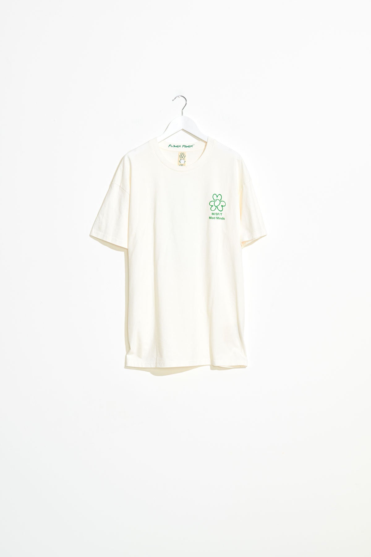 Misfit Shapes - Misfit Organics Logo Ss Tee - Pigment Thrift White