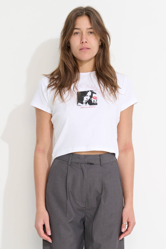 Misfit Shapes - Spiritual Moments Rib Tee - White