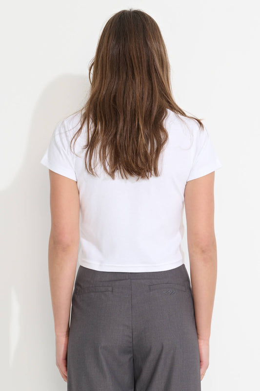 Misfit Shapes - Spiritual Moments Rib Tee - White