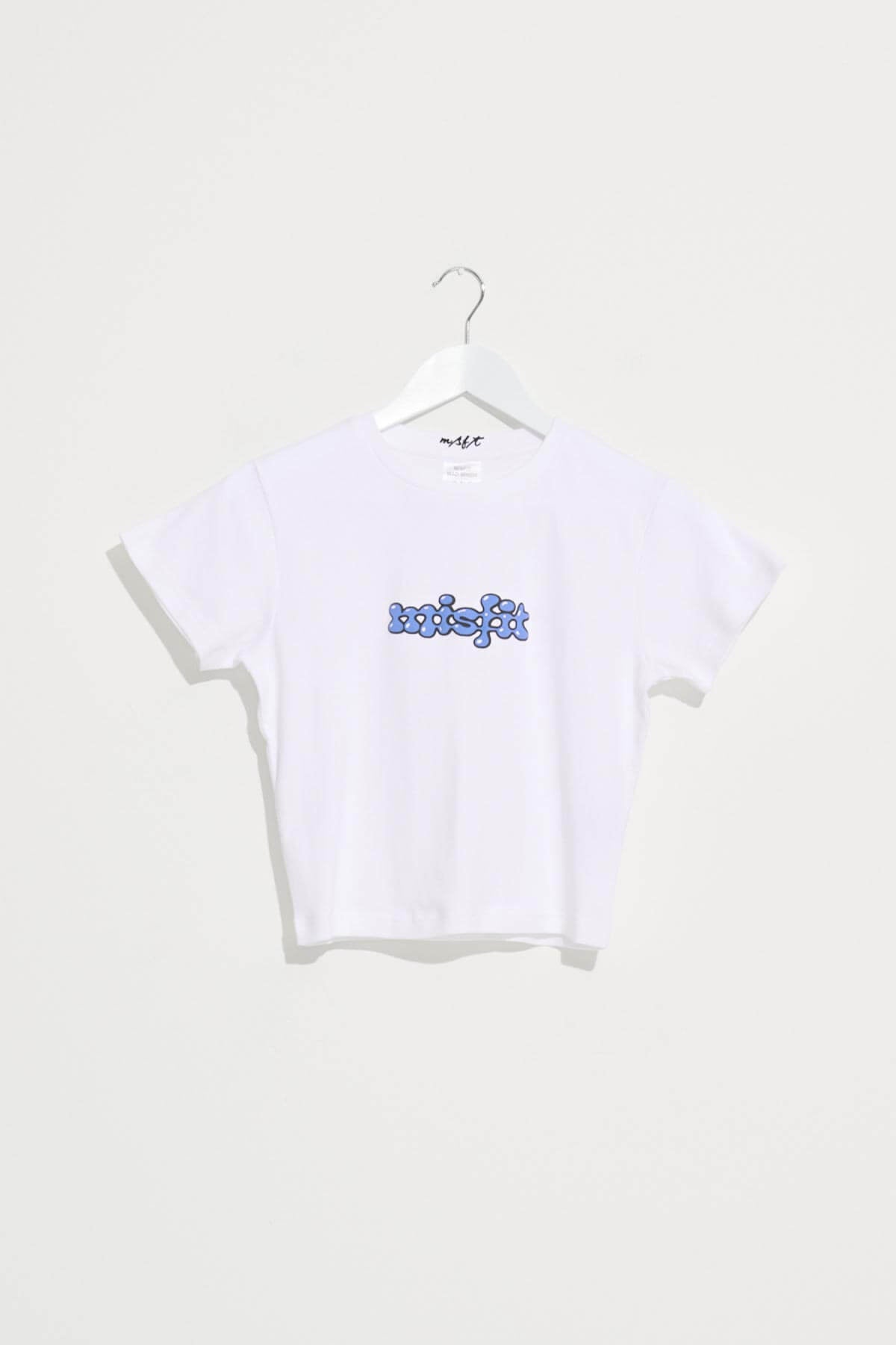 Misfit Shapes - Little Lies Rib Tee - White