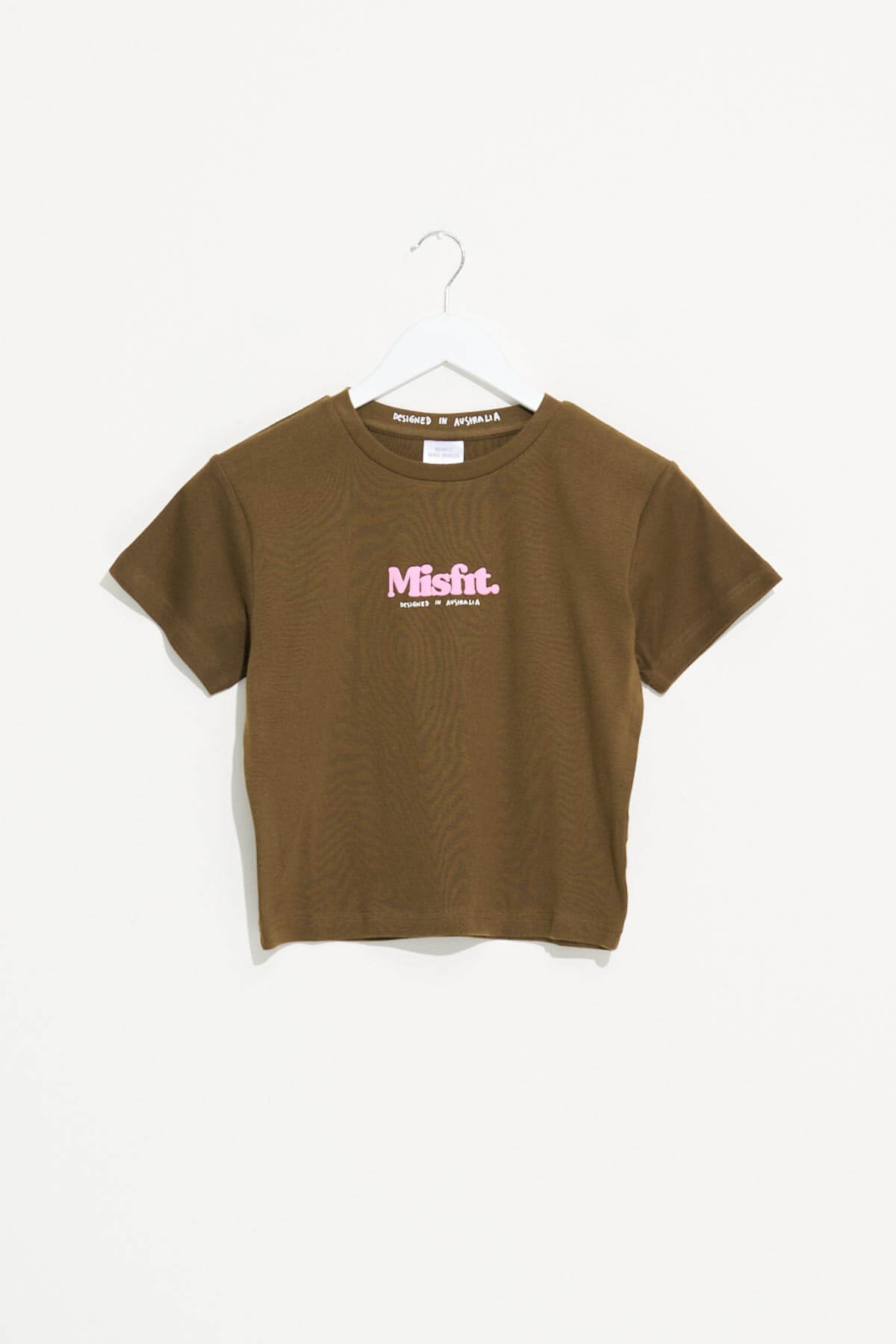 Misfit Shapes - Groomy Rib Tee - Chocolate