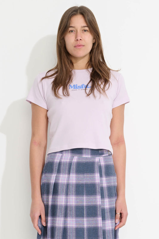 Misfit Shapes - Groomy Rib Tee - Light Mauve