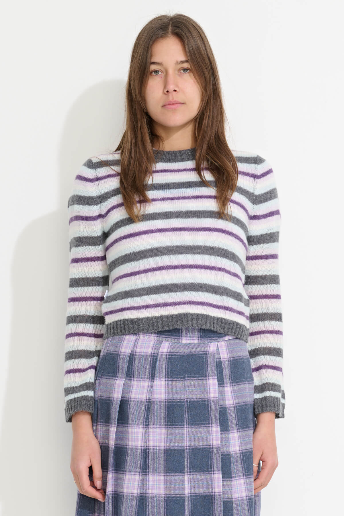 Misfit Shapes - Valentina Knitted Crew - Light Mauve