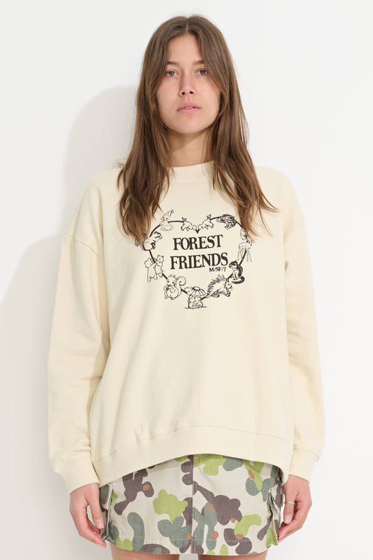 Misfit Shapes - Forest Friends OS Crew - Cream