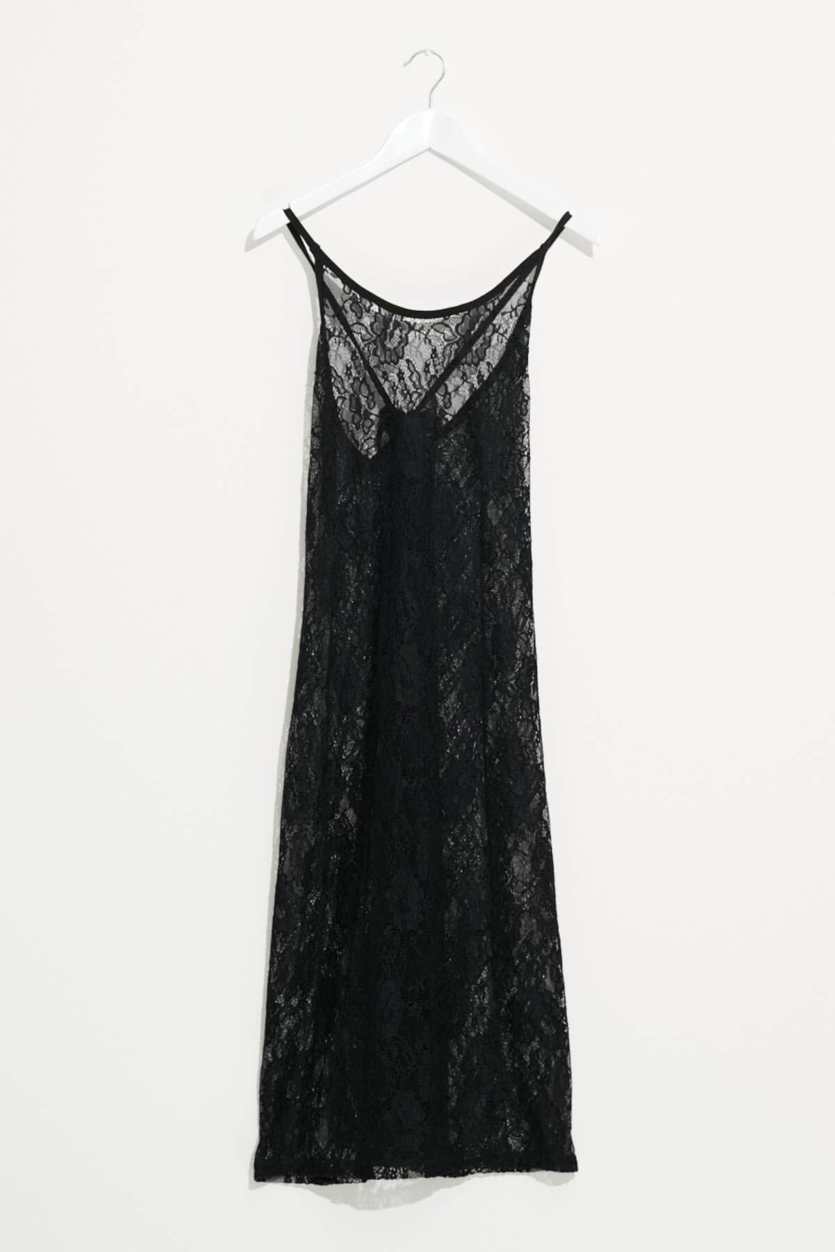 Misfit Shapes - Sacred Lace Midi Dress - Black