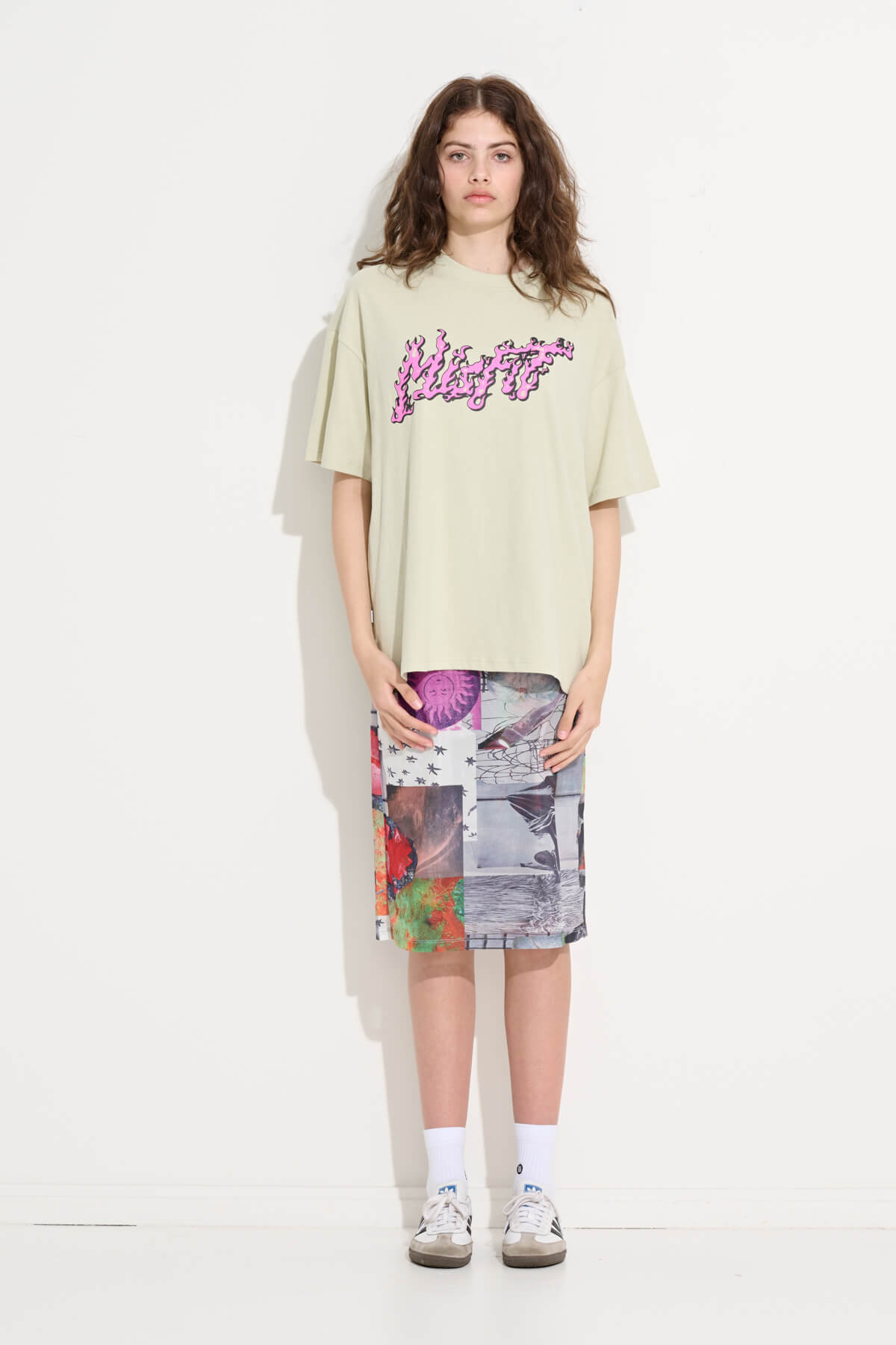 Misfit Shapes - SLEEPING CELLS OS TEE - Thrift White