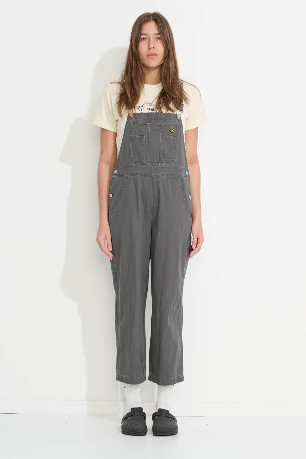 Misfit Shapes - Heavenly People Overalls - Charcoal