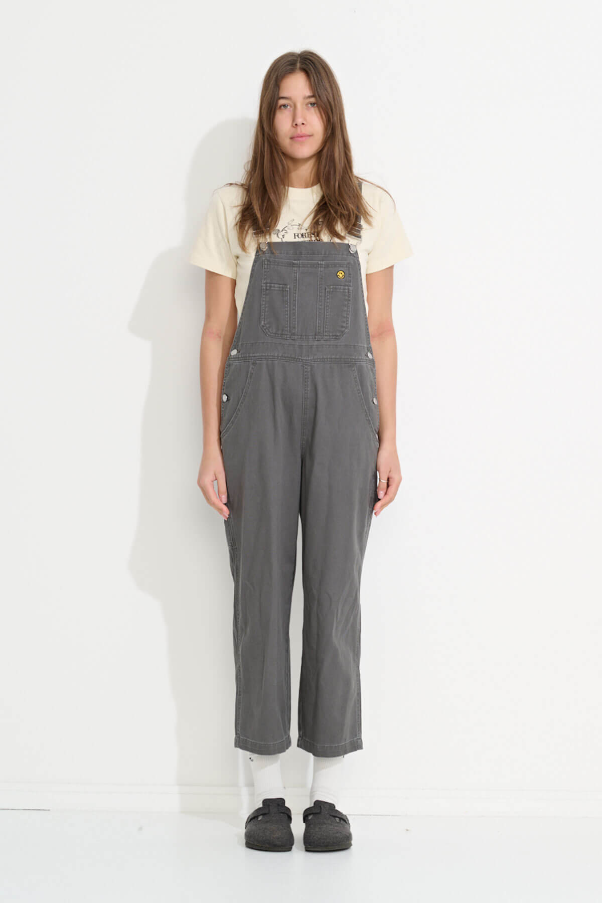 Misfit Shapes - Heavenly People Overalls - Charcoal