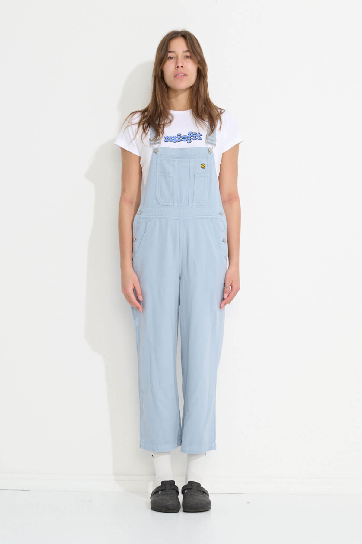 Misfit Shapes - Heavenly People Overalls - Dusty Blue