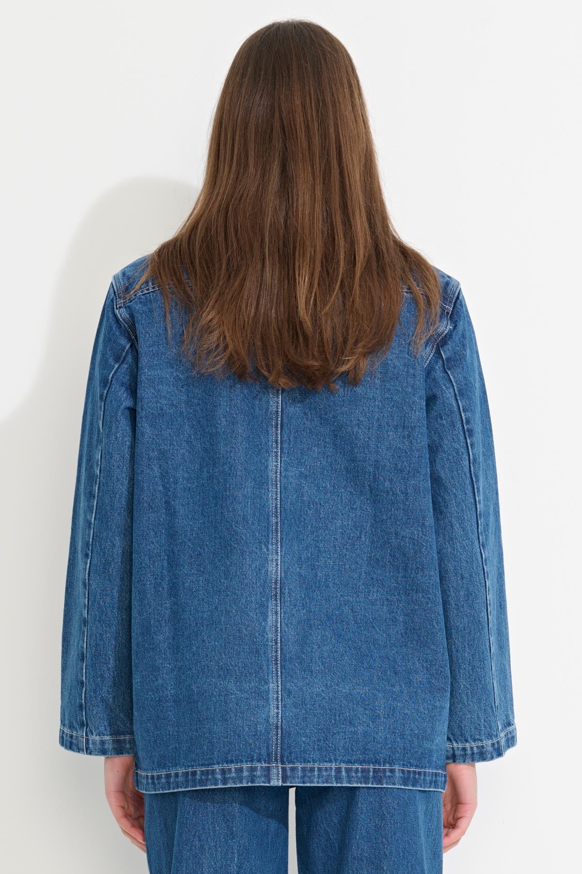 Misfit Shapes - Unisex Chore Jacket - Indigo