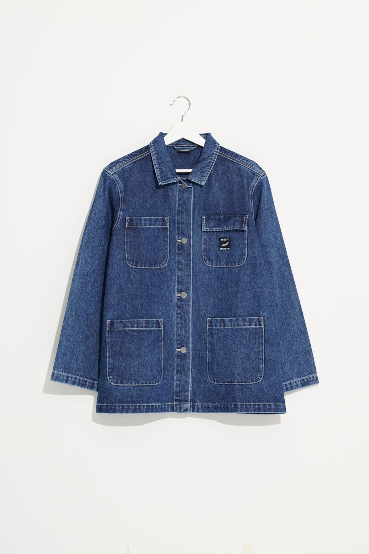 Misfit Shapes - Unisex Chore Jacket - Indigo