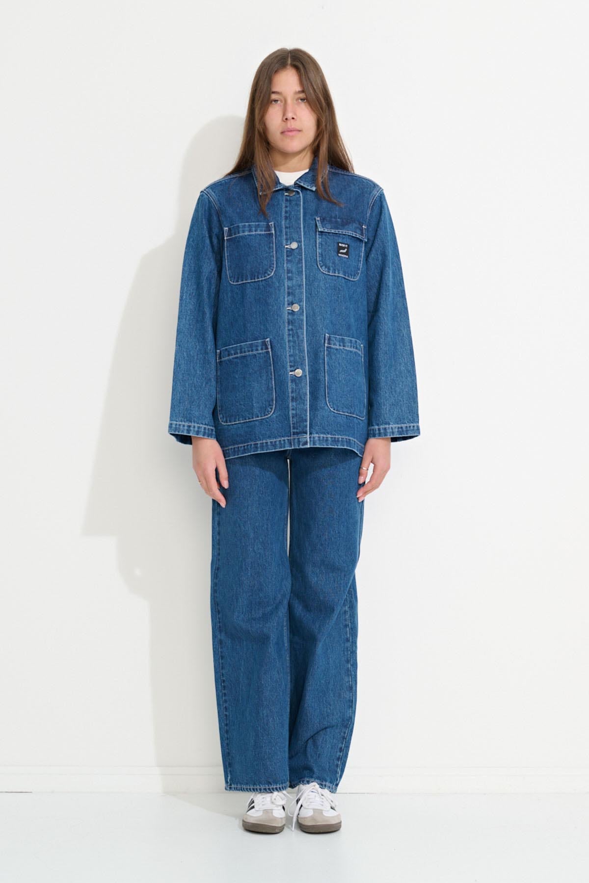 Misfit Shapes - Unisex Chore Jacket - Indigo