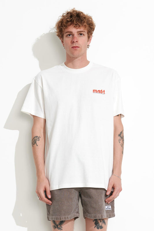 Misfit Shapes - United Needs 50-50 Aaa SS Tee - Washed White