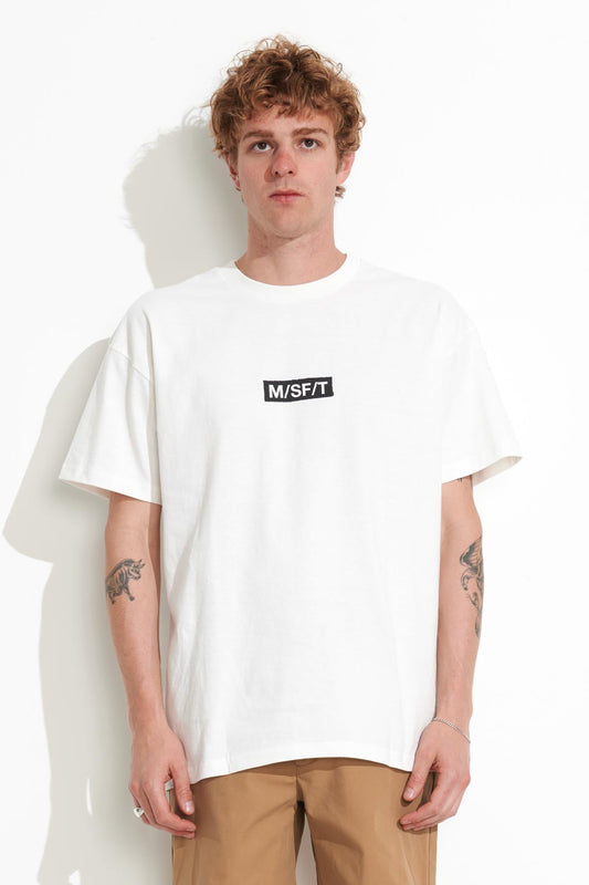 Misfit Shapes - Dribble 50-50 Aaa SS Tee - Washed White