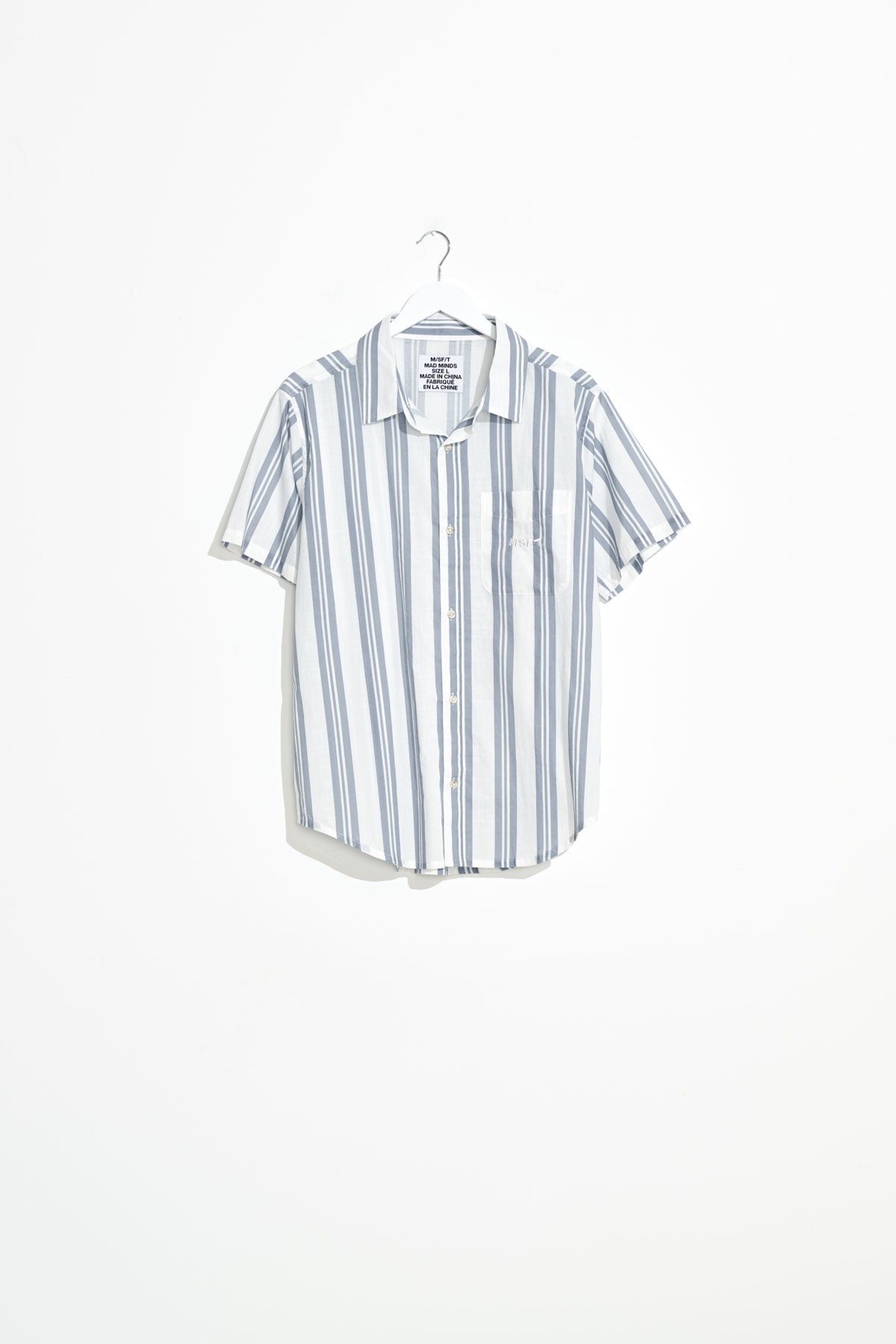 Misfit Shapes - Primary Vacation SS Shirt - Blue Stripe