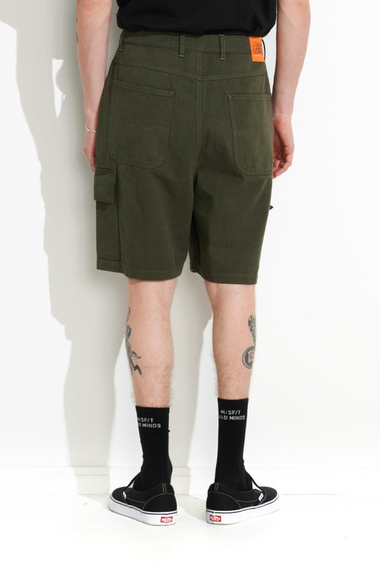 Misfit Shapes - East Mash Cargo Short - Army Green