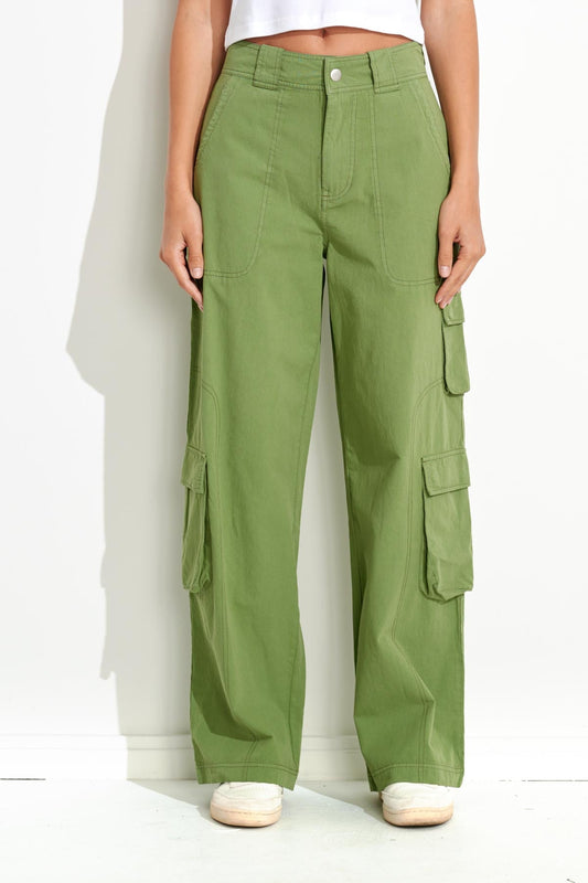 Misfit Shapes - Water Pipe Cargo Pant - Khaki