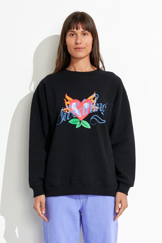 Misfit Shapes - Sweet Thing OS Crew - Black