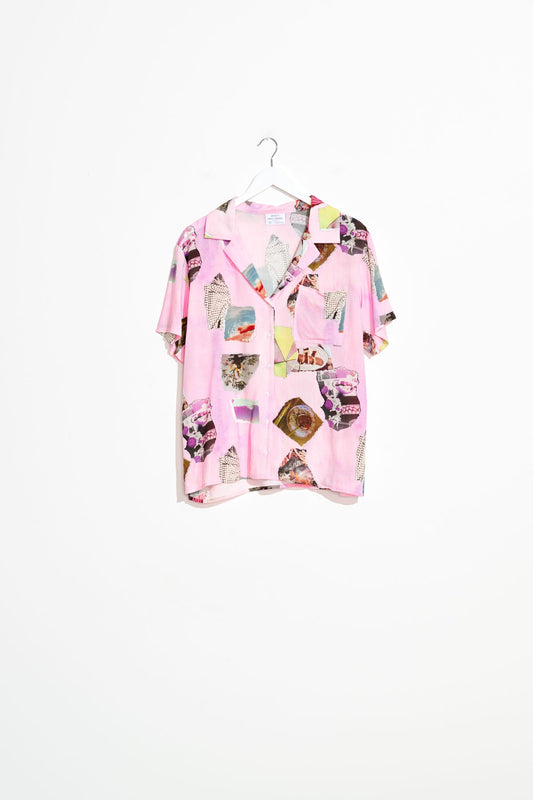 Misfit Shapes - Primavera OS Shirt - Baby Pink